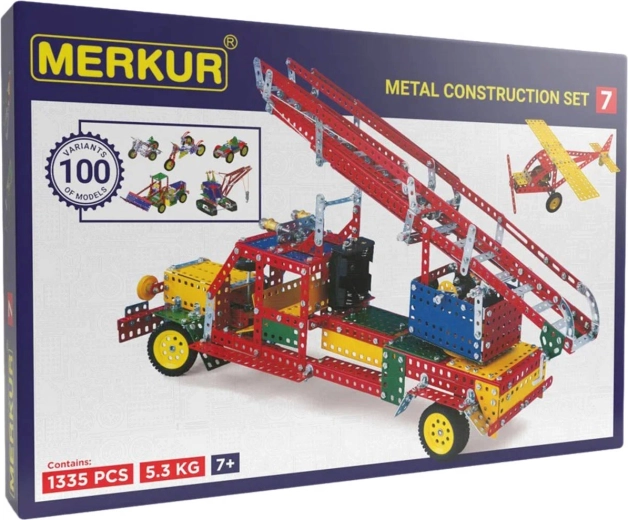 Merkur M7 set de construcție metalic mare, 1335 de piese