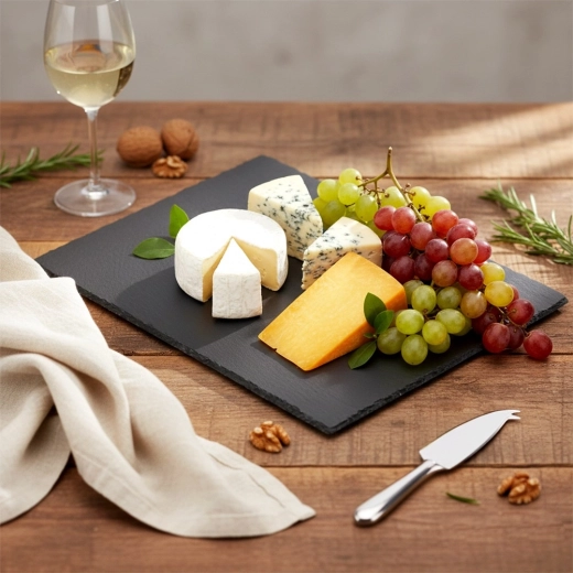 Ardezie naturală în negru elegant