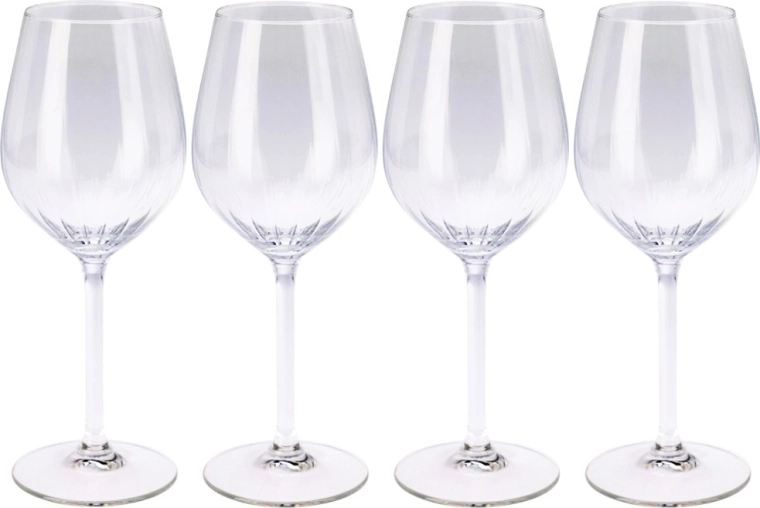 Pahare din sticlă pentru vin 380 ml, set 4 buc