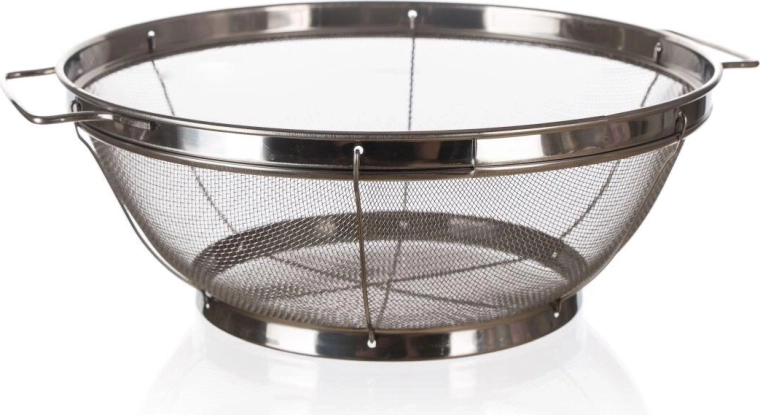 Strecurătoare din inox cu bază 24,5 cm AKCENT