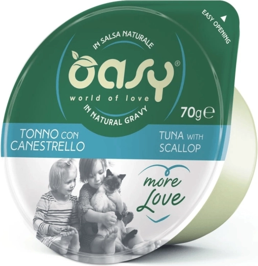 Oasy More Love ton cu scoici pahar 70 g