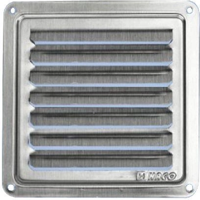 Grilaj de ventilație 300 × 300 mm din inox
