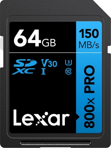 Card de memorie Lexar Professional 800x Pro SDXC 64 GB