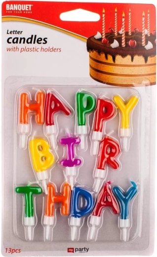 Lumânări de aniversare Happy 13 buc.