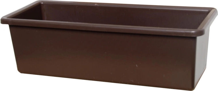 Jardiniere din plastic pentru flori 40 cm maro