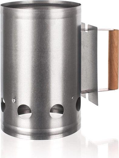 Aprinzător de cărbune din oțel galvanizat 16,5 × 28 cm