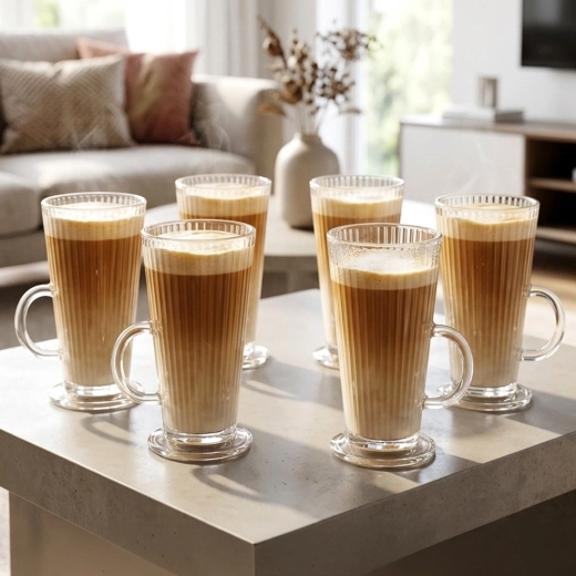 Set de 6 buc. cu capacitate de 270 ml – ideal pentru latte