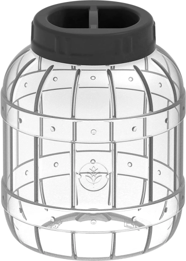 Recipient multifuncțional indestructibil 3 l cu capac negru
