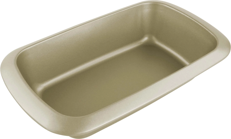 Formă de copt prăjituri Kitchisimo din oțel carbon 29 × 17 × 6,3 cm, aurie