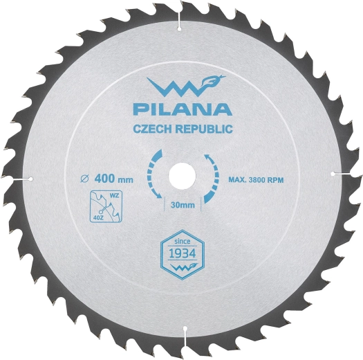 Disc circular PILANA SK 5255 WZ 400 mm, 40 dinți, alezaj 30 mm