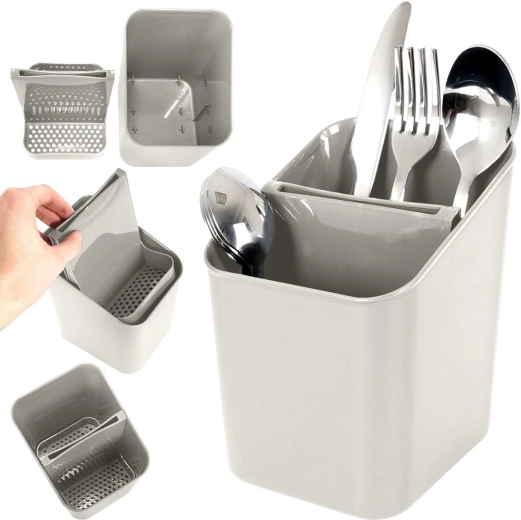 Două compartimente clare cu separator