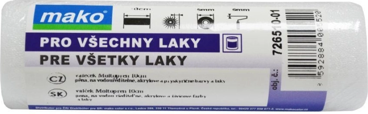 Rulou de vopsit din spumă 100 mm MAKOPOREN