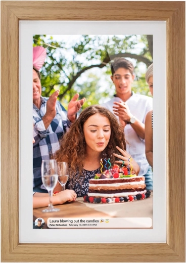 Ramă foto digitală inteligentă 10,1" cu Wi‑Fi și ecran tactil IPS