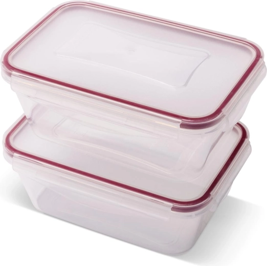 Lamart Clip set de recipiente dreptunghiulare 2 × 700 ml
