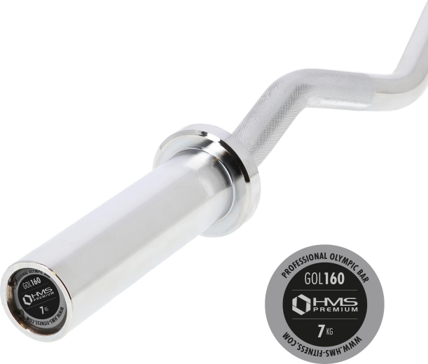 Bară olimpică curbată 120 cm cu diametru 50 mm