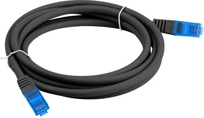 Cablu patch Cat 6A S/FTP CCA 2 m negru
