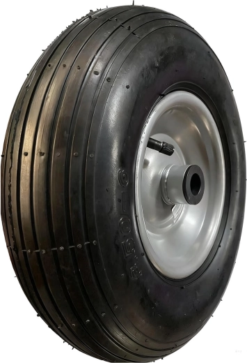 Roată pneumatică pentru cărucior 300 mm cu disc metalic și rulment de 20 mm