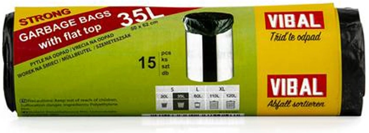 Saci de gunoi 35 l, 15 bucăți