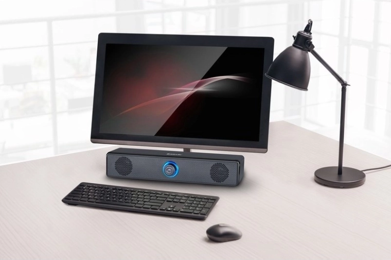 Design compact pentru sub monitor