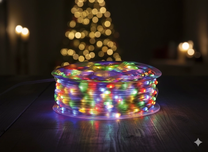 Ghirlandă LED micro pe bobină 1000 lumini, multicolor, lungime 3 + 100 m
