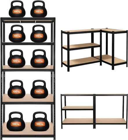 Capacitate până la 200 kg per raft