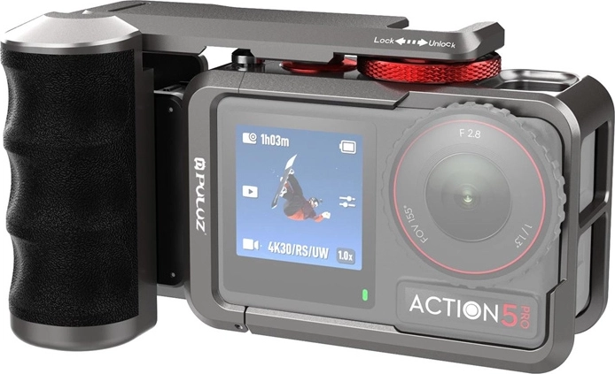 Carcasă de protecție metalică cu mâner pentru DJI OSMO ACTION 5 PRO / ACTION 4 / ACTION 3