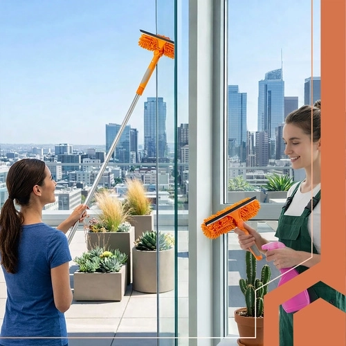 Tijă telescopică de 1,8 m pentru acces sigur fără scară