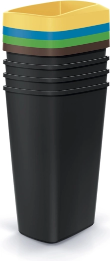 Coș de gunoi Compacta Drop Set – set 4×45 l pentru sortarea deșeurilor