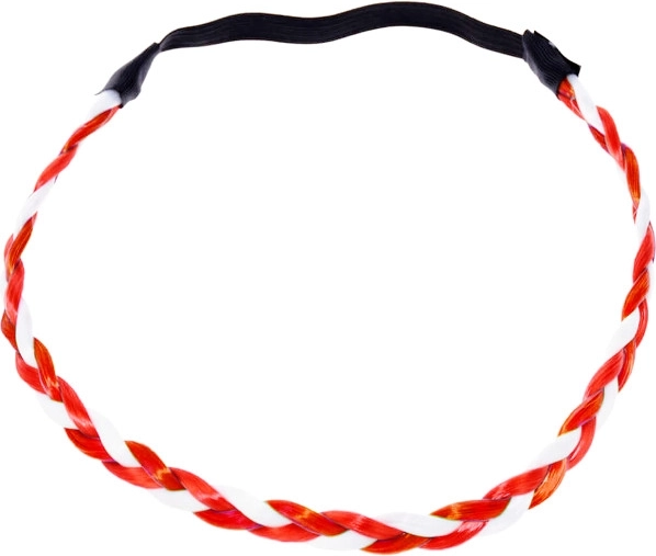 Bentiță tricotată Biało-Czerwoni în culori alb‑roșu