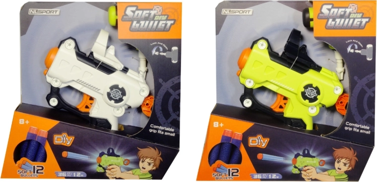 Pistolă cu proiectile din spumă cu accesorii