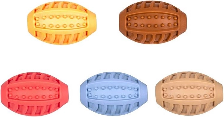 Minge de rugby cu scârțâitor și proeminențe 10 cm - 1 bucată
