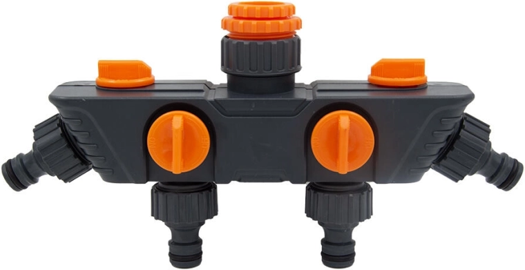 Distribuitor de grădină pentru robinet, 4 căi, 1/2, 3/4 și 1 inch