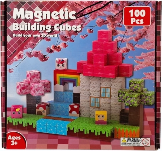 Cuburi magnetice pentru construcții - 1 bucată