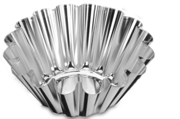 Formă pentru guguluf 14 cm din tablă cositorită