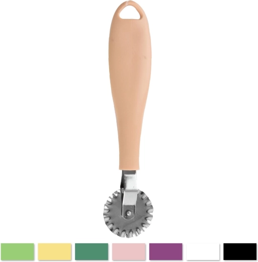 Roțiță pentru aluat cu mâner din plastic și disc metalic 3,3 cm (mix de culori)