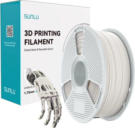 Filament Sunlu Easy PA 1,75 mm 1 kg alb natural