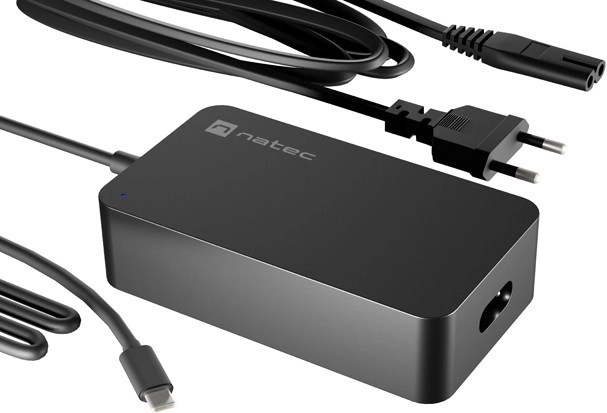 Încărcător USB‑C NATEC Grayling GaN 65W pentru laptopuri
