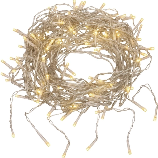 Perdea luminoasă de Crăciun Retlux pentru cornișă, 160 LED-uri, alb cald