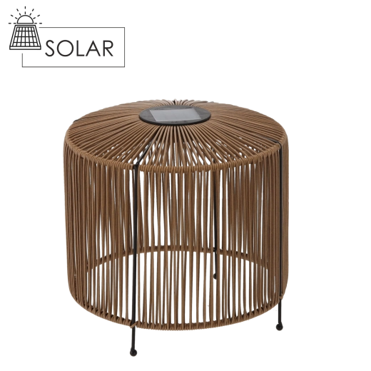 Felinar LED solar maro, 25 cm