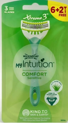 Aparat de ras de unică folosință WILKINSON Xtreme3 My Intuition Comfort Sensitive 6+2