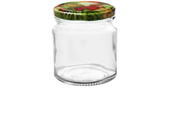 Set de borcane 212 ml cu capace Twist-Off 66 mm, 12 buc