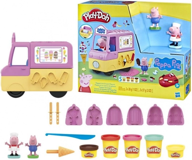 Set Play-Doh mașina de înghețată Peppa Pig