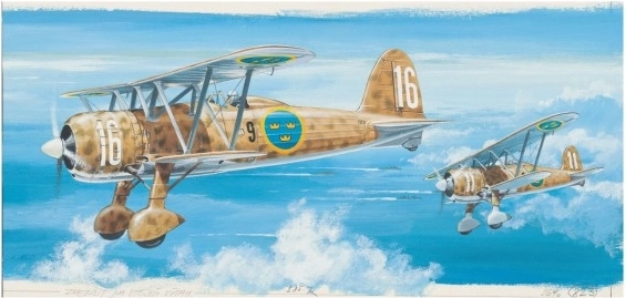 Směr model avion Fiat CR 42 1:40 (kit)