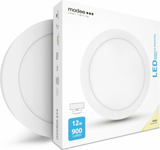 Panou LED rotund Modee Smart Lighting 12 W, alb neutru