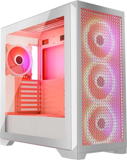 Volcano Expanse T Apex ARGB – carcasă de gaming albă midi tower
