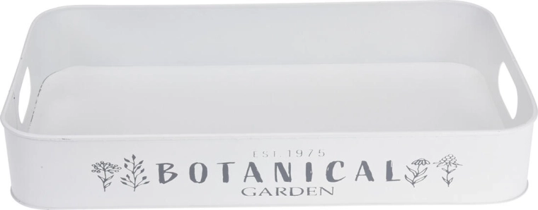 Motiv de grădină elegant în alb și gri