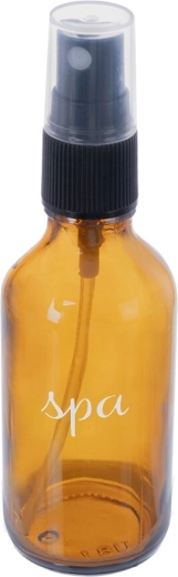 Sticluță cosmetică SPA 60 ml din sticlă brună (amber) cu pulverizator