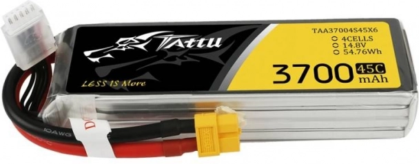 Baterie LiPo Tattu 3700 mAh 14,8 V 45C 4S cu conector XT60