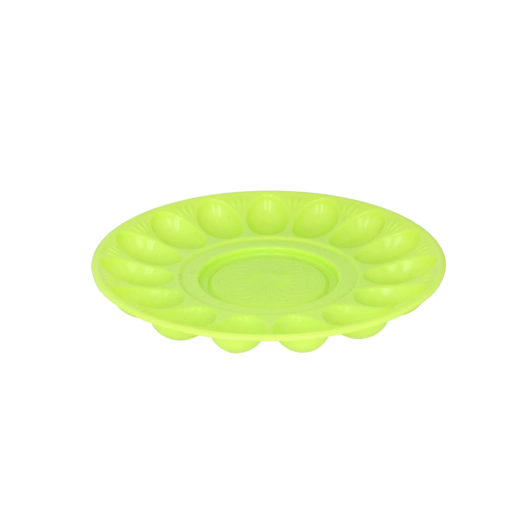 Farfurie din plastic pentru ouă 30 cm cu bol în centru