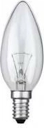 Bec tip lumânare 60 W E14 transparent TES-LAMP